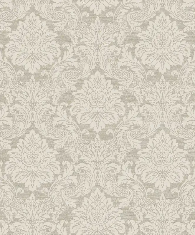 Letzte Chance Beige Tapete mit barockem Muster, OTH001, Othello, Zoom by Masureel