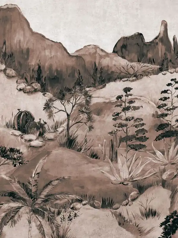 Zertifiziert Mural non-woven wallpaper 391566, Savanna, 225 x 300 cm, Terra, Eijffinger