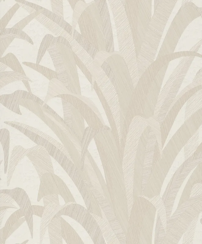 Highlight Cremefarbene Tapete mit Grasblättern, CU3001, Cumaru, Grandeco