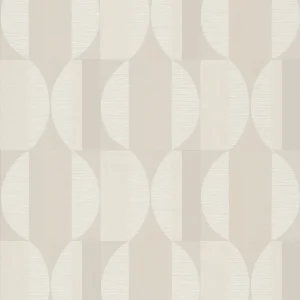 Cremefarbene geometrische Tapete, CU3101, Cumaru, Grandeco Knallerangebot