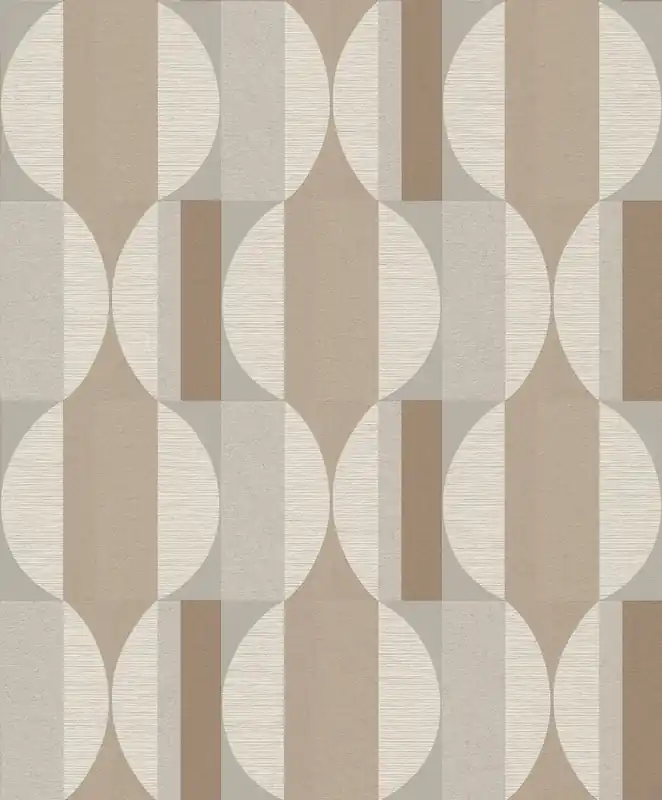 Braun-beige geometrische Tapete, CU3109, Cumaru, Grandeco Sonderaktion