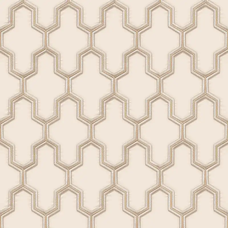 Meistverkauft Luxustapete mit geometrischen Mustern WF121022, Wall Fabric, ID Design