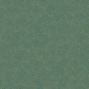 Grün-goldene geometrische Vliestapete BZ3306, Belize, Grandeco Finale Aktion