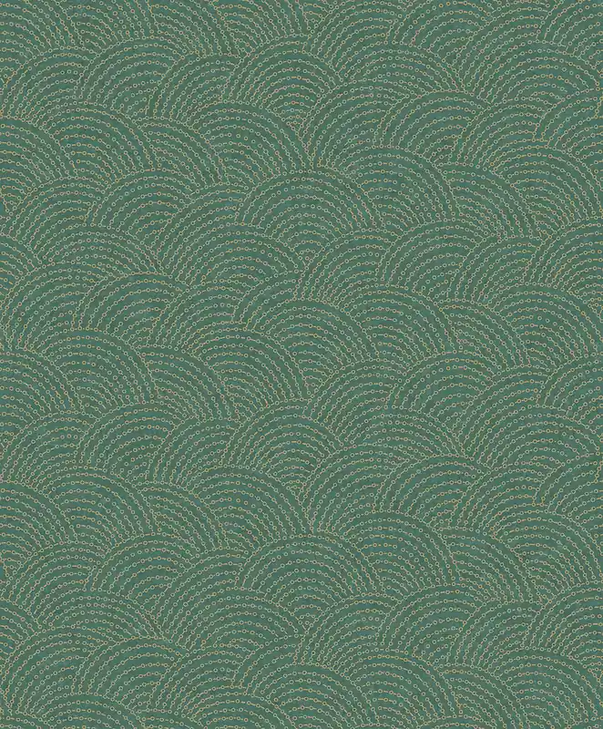 Grün-goldene geometrische Vliestapete BZ3306, Belize, Grandeco Finale Aktion