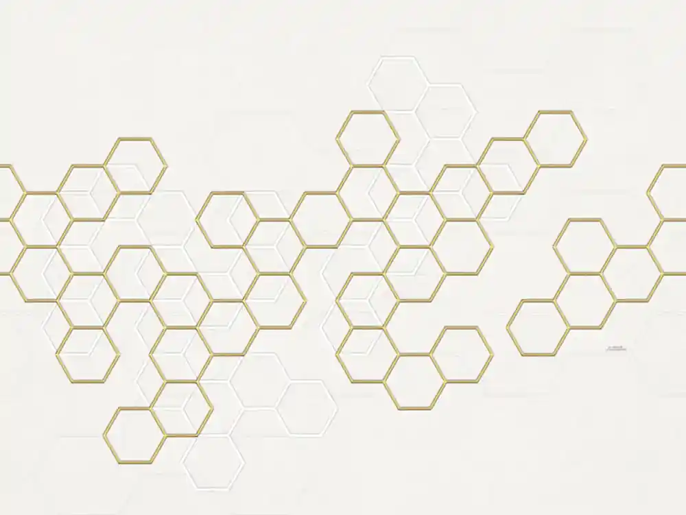 Luxury geometric wall mural with hexagons Z90068, 330 x 300 cm, Automobili Lamborghini 2, Zambaiti Parati Mega-Angebot