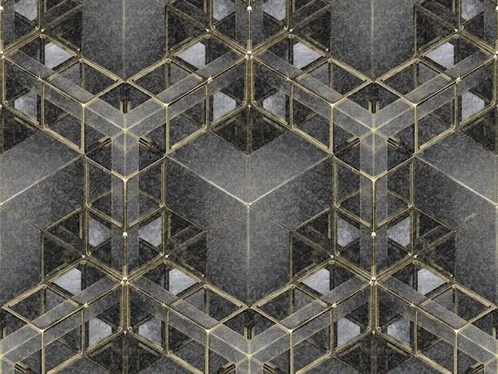 Luxury geometric wall mural Z90063, 330 x 300 cm, Automobili Lamborghini 2, Zambaiti Parati Highlight