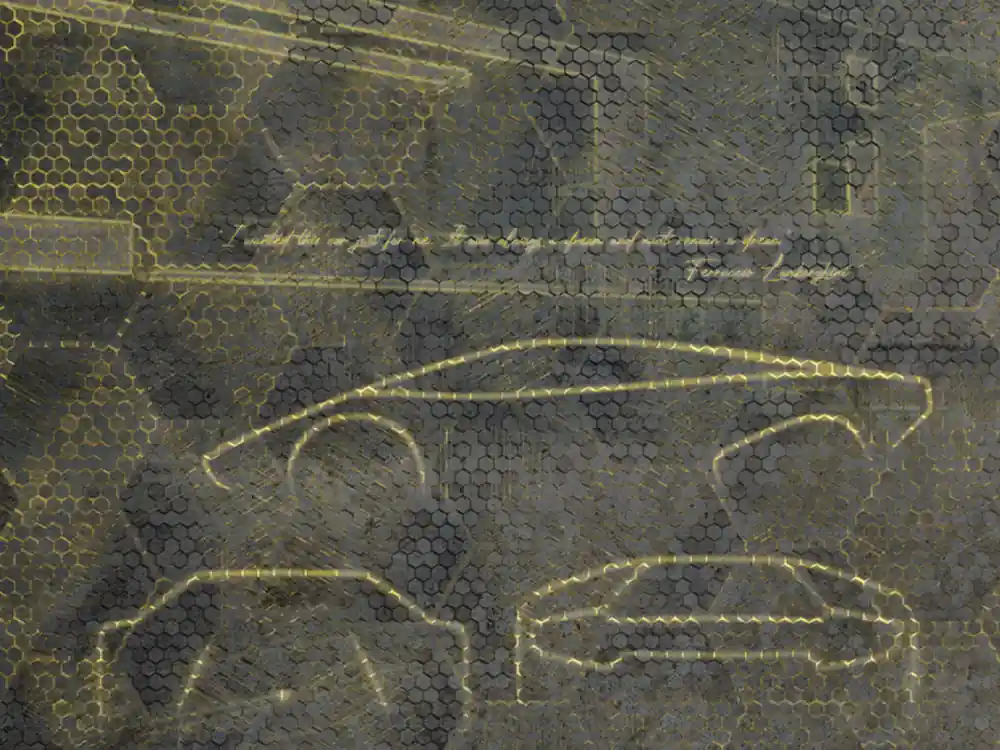 Luxury graphic wall mural Z90057, 330 x 300 cm, Automobili Lamborghini 2, Zambaiti Parati Billig