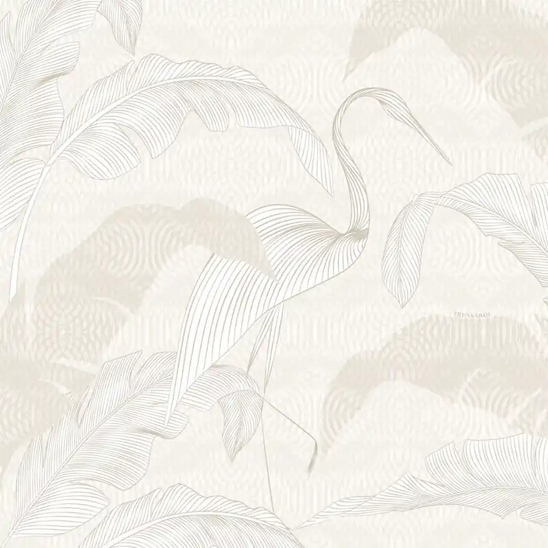 Luxus-Fototapete, braun-beige, Ibis, Blätter, Z30371, Casa 8, Trussardi Super-Preis