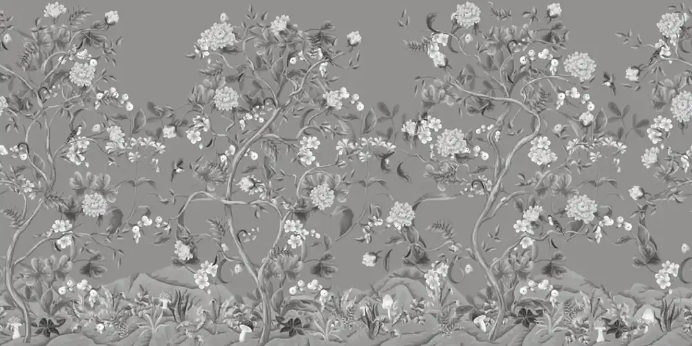 Luxus-Fototapete Landschaft mit Blumen, Z34980, Elie Saab 2 Rabatt