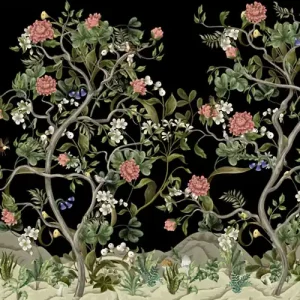 Neu Im Sortiment Luxus-Fototapete Landschaft mit Blumen, Z34981, Elie Saab 2