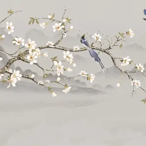 Top-Preis Luxus-Fototapete Blühender Zweig der Sakura, Z34982, Elie Saab