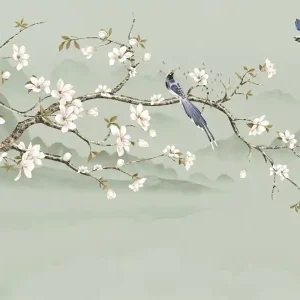 Luxus-Fototapete Blühender Zweig der Sakura, Z34983, Elie Saab Direkt Vom Hersteller