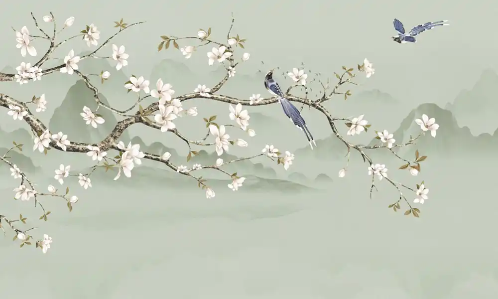 Luxus-Fototapete Blühender Zweig der Sakura, Z34983, Elie Saab Direkt Vom Hersteller