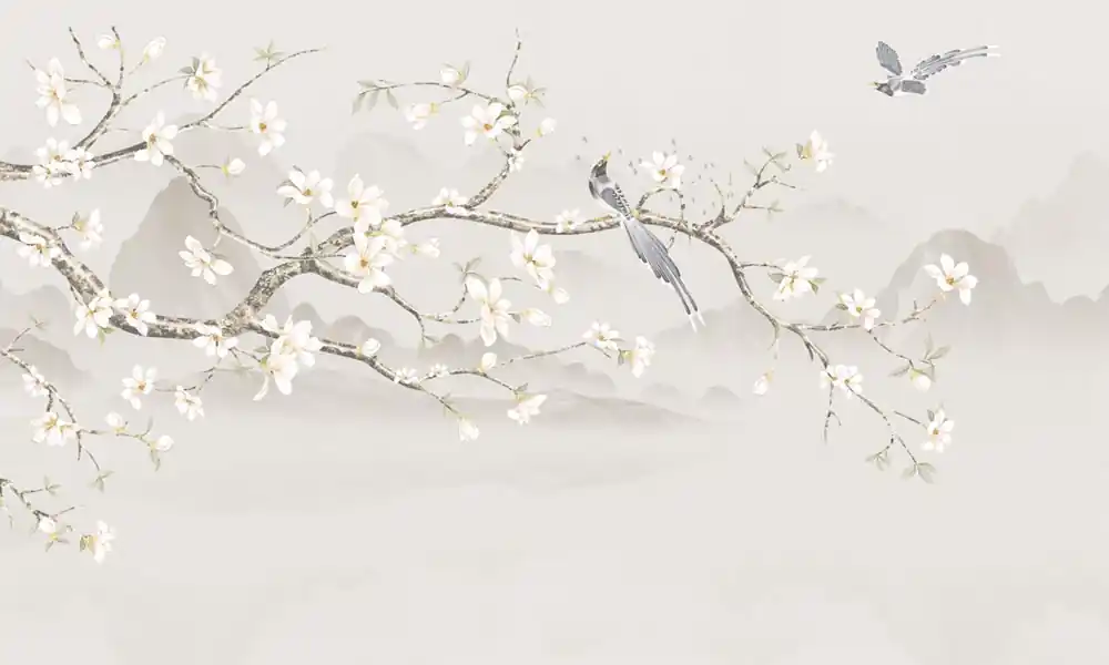 Preisreduziert Luxus-Fototapete Blühender Zweig der Sakura, Z34985, Elie Saab