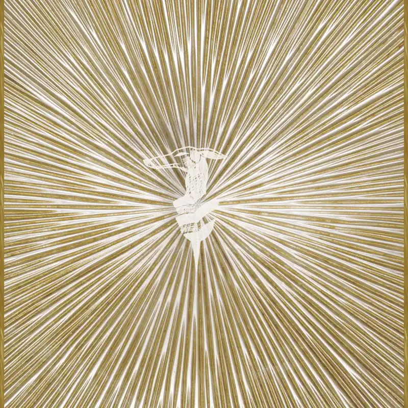 Luxus-geometrische Tapete, creme, Z30345, Casa 8, Trussardi Letzte Chance