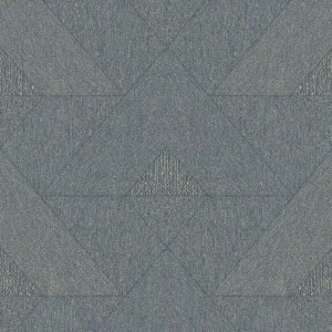 Geometrische Tapete, Blau-Schwarz, 82548, Naomi, Novamur Preis Gesenkt