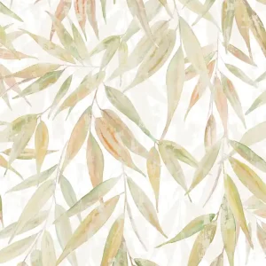 Tapete, Grün-Beige, Blätter, 89042, Naomi, Novamur Sonderaktion