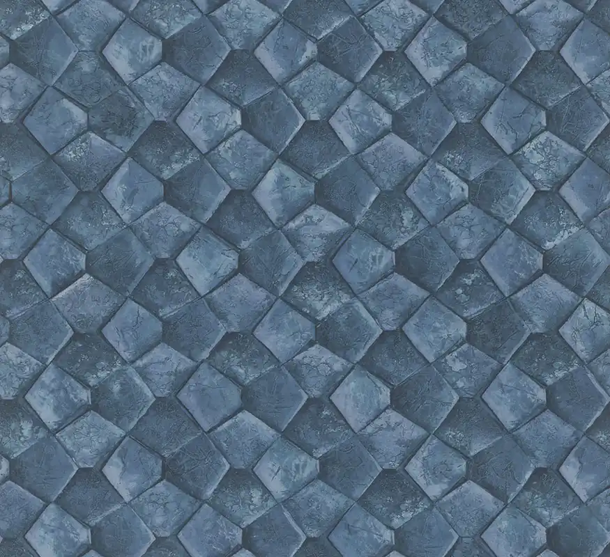 Geometrische Tapete, Blau, 34910, Eclectic, Marburg Neu Im Sortiment