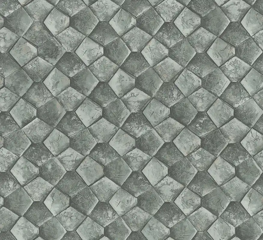 Geometrische Tapete, Grün, 34933, Eclectic, Marburg Sale