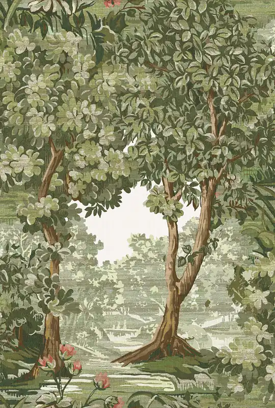 Neue Ware Tapete, grün, Bäume, 127900, Arboretum, Graham Brown Premium