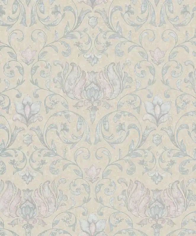 Direktkauf Tapete, beige-grün, rosa, Ornamente, 35151, City Romance, Marburg