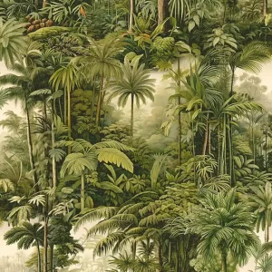 Direkt Vom Hersteller Tapete, grün, Palmen, Dschungel, 127913, Arboretum, Graham Brown Premium
