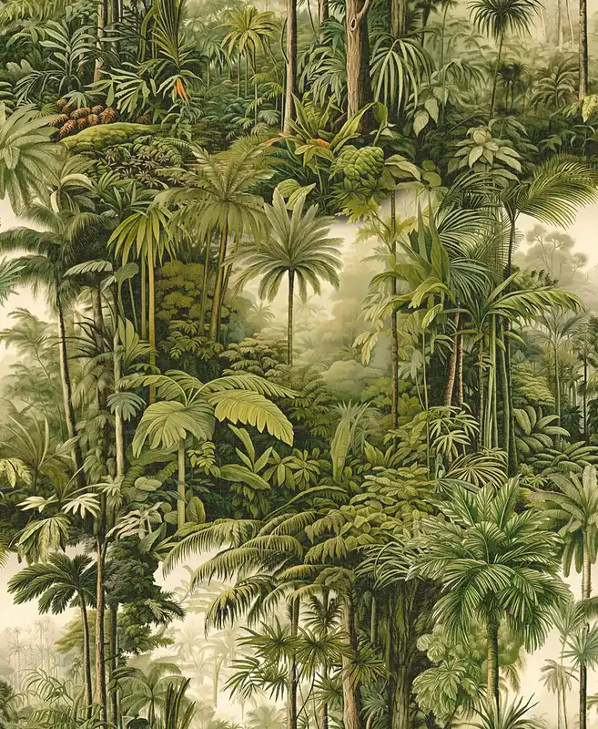 Direkt Vom Hersteller Tapete, grün, Palmen, Dschungel, 127913, Arboretum, Graham Brown Premium