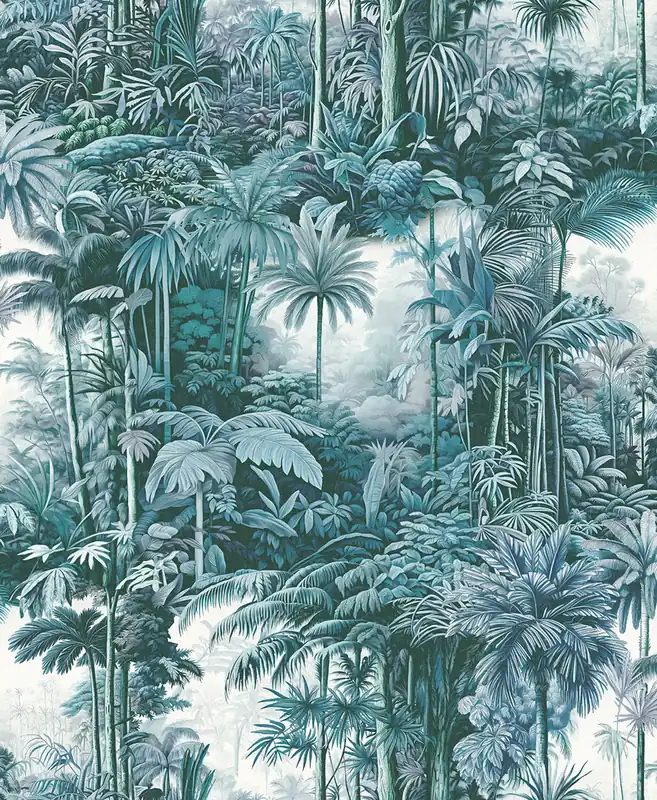 Heißes Angebot Tapete, blau, Palmen, Dschungel, 127915, Arboretum, Graham Brown Premium