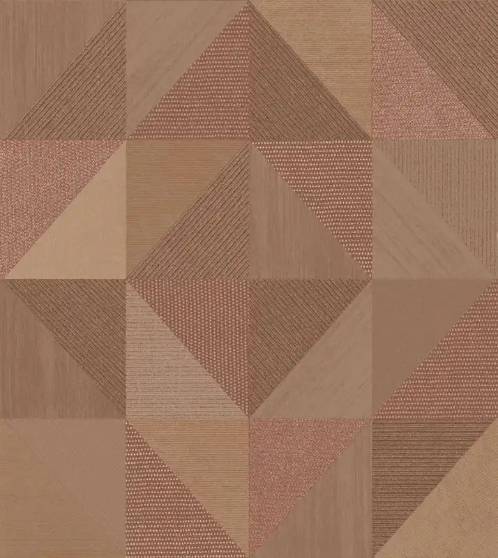 Geometrische Tapete, braun-rot, 32418, Vitalis, Parato by Cristiana Masi Meistverkauft