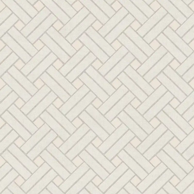 Sichere Zahlung Geometrische Tapete, grau-creme, 32420, Vitalis, Parato by Cristiana Masi