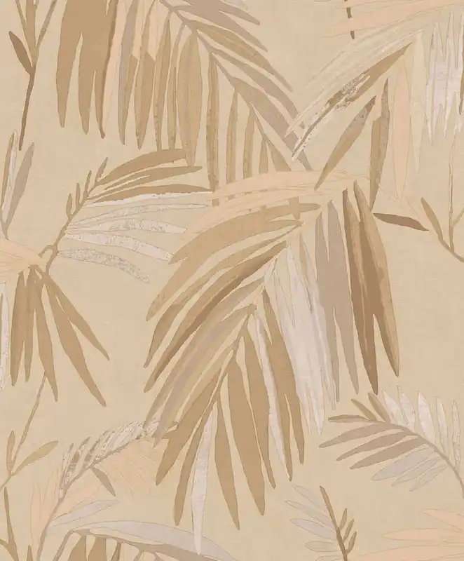 Tapete, beige-braun, Blätter, 32403, Vitalis, Parato by Cristiana Masi Solange Der Vorrat Reicht