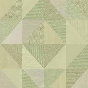 Geometrische Tapete, grün, 32415, Vitalis, Parato by Cristiana Masi Neu