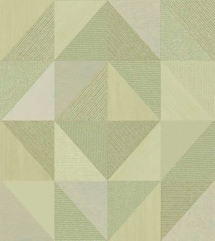 Geometrische Tapete, grün, 32415, Vitalis, Parato by Cristiana Masi Neu