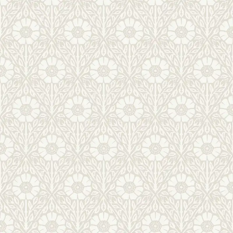 Tapete, grau-weiß, Blumen, 5815, Nordic Folk, Borastapeter Bestseller