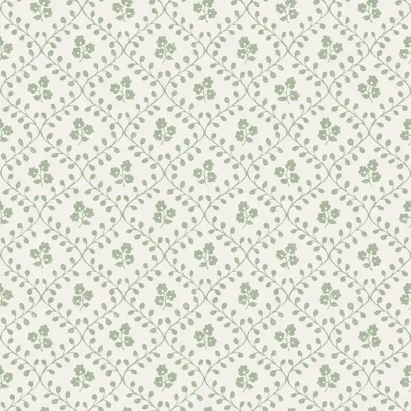 Meistverkauft Tapete, weiß-grün, Blumen, 5823, Nordic Folk, Borastapeter