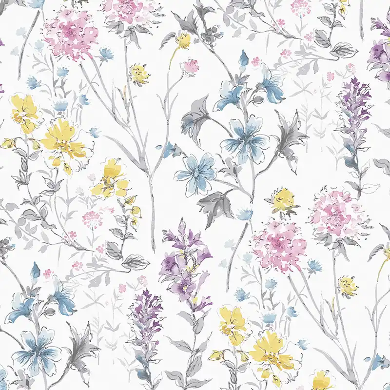 Preisknaller Tapete mi Wiesenblumen 113363, Laura Ashley, Graham & Brown