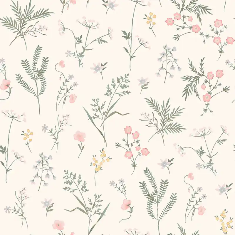 Super-Preis Weiße florale Vliestapete, 118480, Laura Ashley 3